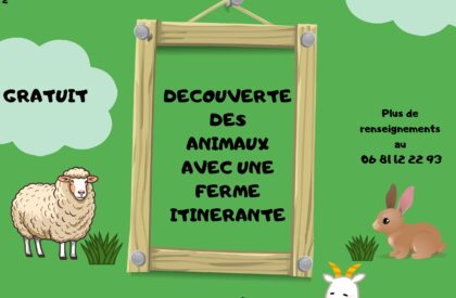 Découverte des animaux avec une ferme itinérante